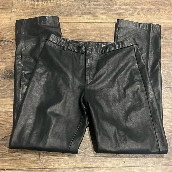 Vintage Nine West Genuine Leather‎ Pants Size 4 - Picture 3 of 6